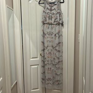Adrianna Papell Beaded long dress Size 8
